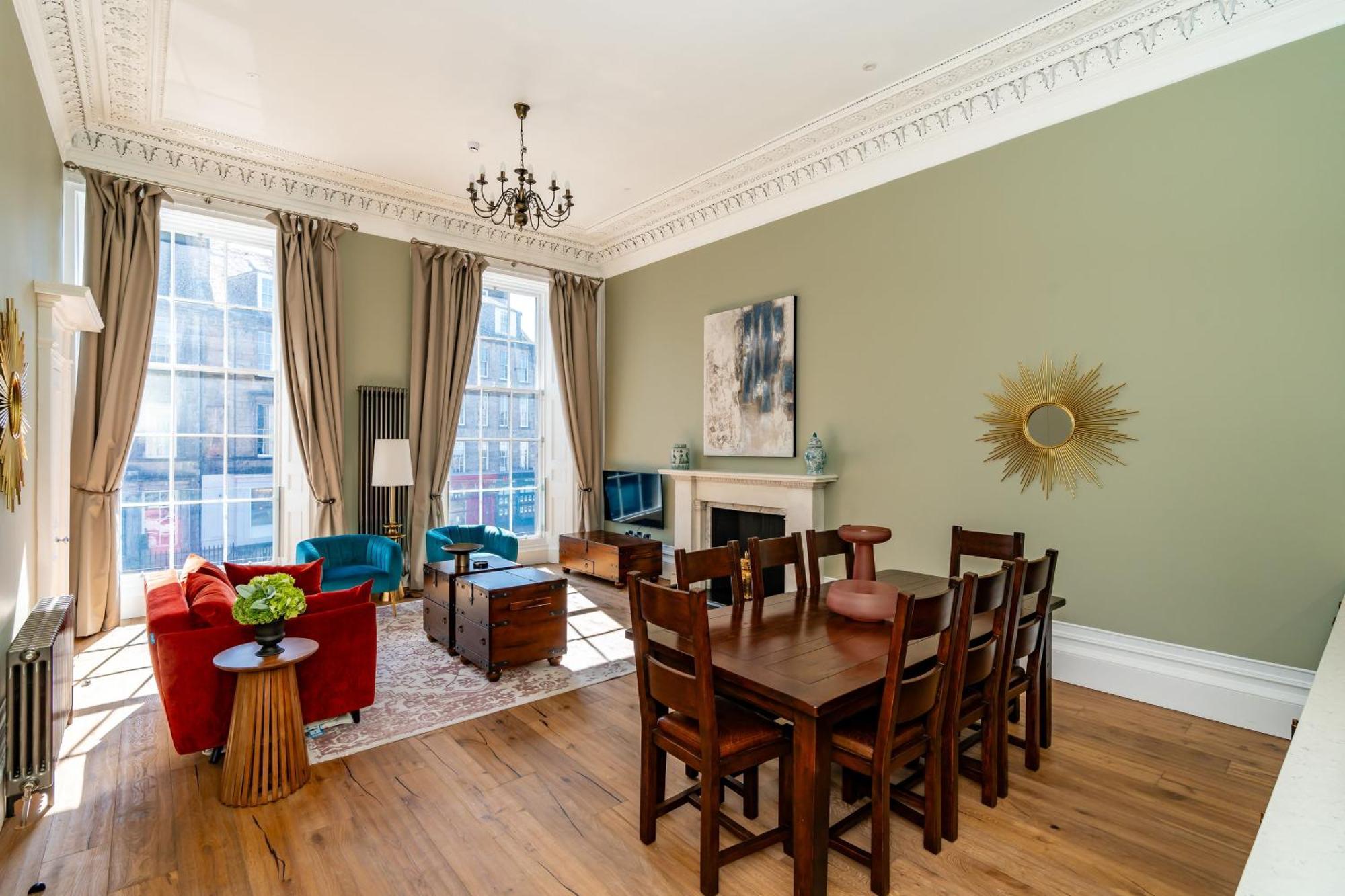 Dragon Suites Luxury Apartments At 9 Albyn Place Edimburgo Exterior foto